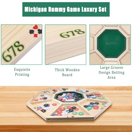 Juego de Mesa Michigan Rummy Deluxe 27.5'' Set Completo miniatura 5