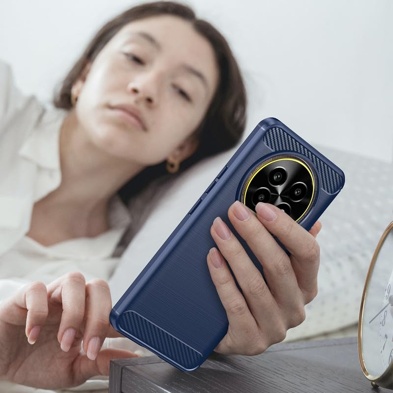 Image of Basic Case for Realme 13 Pro 5G / 13 Pro Plus 5G (Carbon Fibre Blue)