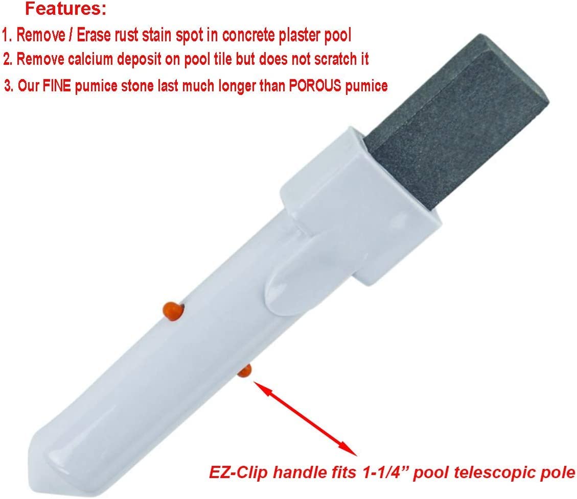 5 Stück Bimssteine Für Pool-Reinigung – Kalzium- & Rostentferner Für Fliesen (9,5x7,9x4,9 Cm, Nicht Porös)