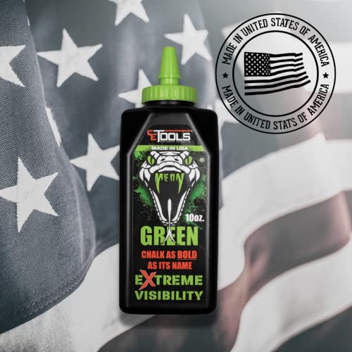 Ce Tools Mean Green® Extreme Visibility Marking Chalk - Made In Usa #TOP1