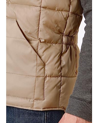 MENS KHAKI POLY-FILLED VEST2