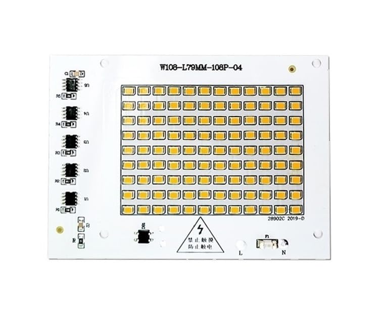 Ampoule Projecteur Puce LED 20W Blanc Chaud pour Éclairage Jardin 110V