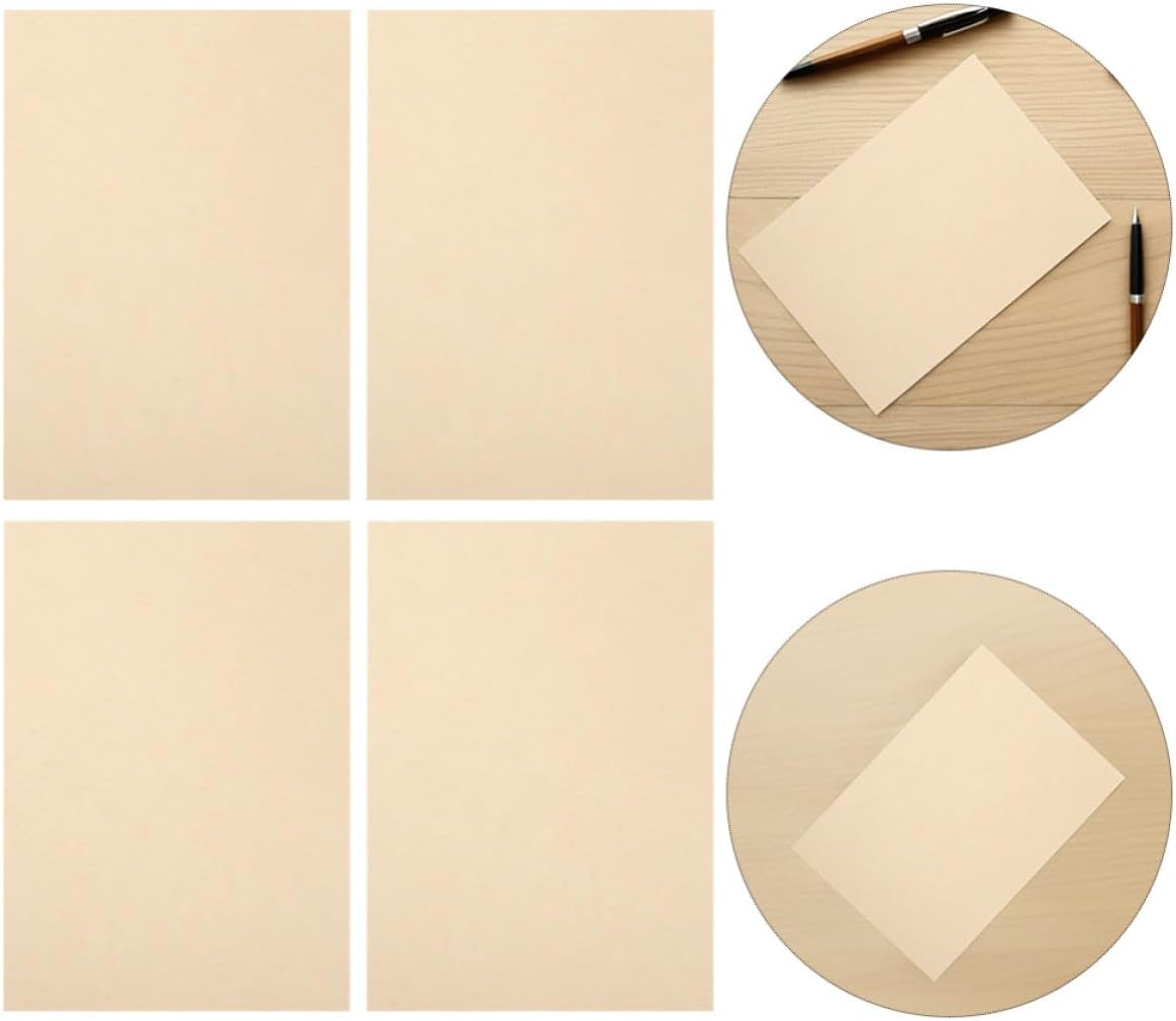 20 Sheets Vintage Parchment Paper 120gsm A4 Double-sided Antique