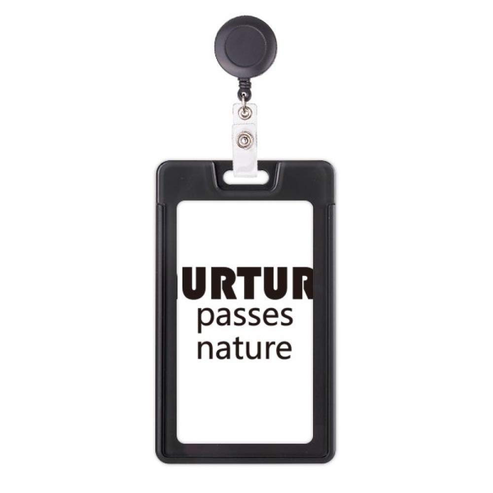 Badge rétractable Nurture Passes Nature idéal pour infirmière et enseignant