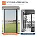 MAGZO Magnetic Screen Door, Fit Door Size 36 x 80 Inches, Actual Screen Size 38 x 81 Inches, Side Opening Polyester Screen Mesh Curtain for Patio Door, Black