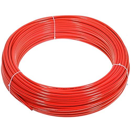 Tubo de poliuretano rojo para aire comprimido, 10 x 8, rollo de 100 metros
