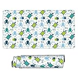 Tissu de qualité supérieure : ce tapis de souris créatures marines de dessin animé est fabriqué à partir de tissu 100 % polyester sur le dessus avec une base en caoutchouc de 3 mm d'épaisseur. La combinaison offre une surface lisse pour un contrôle précis de la souris et une prise ferme sur votre bureau, ce qui le rend idéal pour le travail et les jeux comme tapis de bureau ou tapis de souris de jeu