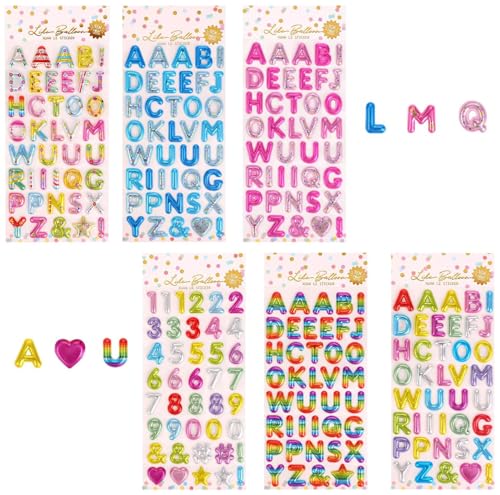 SOYANGNEK シール ぷくぷく 6枚セット 可愛い 立体 防水 ごほうびシール 空気入り ぷっくり デコシール 子供 DIY用 手帳用 貼り付け可能 手芸用品 贈り物