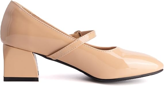 Amazon.com | XIEPP Women's Single Buckle Closure Mary Jane Shoes