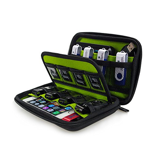 Estarer USB Flash Drives Organizer, Digital Gadget Case Waterproof SD Memory Card Case,Designed for External Hard Drive,CF Card Traveling - Thumbnail 3
