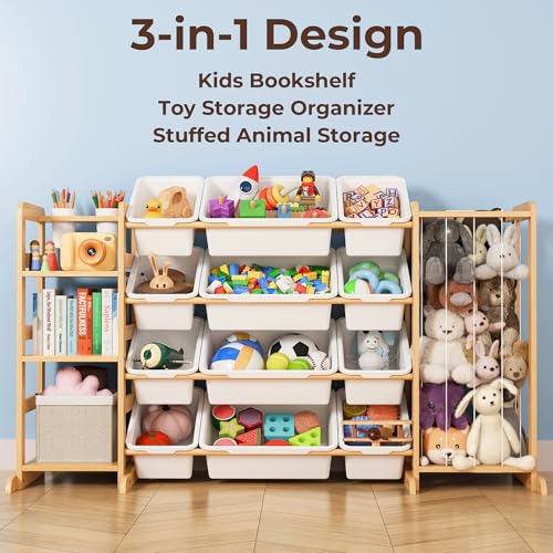 Toy Storage Organizer with Bookshelf - 43% Off