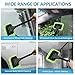 wuyaoyao Car Windshield Cleaning Tool, Car Window Cleaner with Detachable Handle & 2 Washable and Reusable Microfiber Pads, Universal Auto Glass Wiper Car Windshield Cleaner Kit