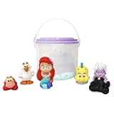 Disney Store Girl's Bath Set (Little Mermaid) - Kids Bath Accessories with Beloved Disney Characters - Colorful and Fun Bath Time Essentials for Kids - Suitable for All Ages