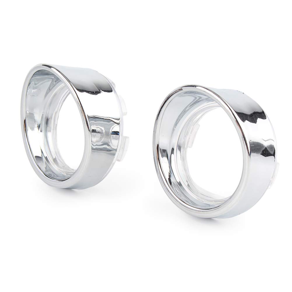 Cnfang4 Turn Signal Lens Visors Light Indicator Lamp Covers Plastic White Motorbike for Harley Dyna for Softail Touring For Sportsters