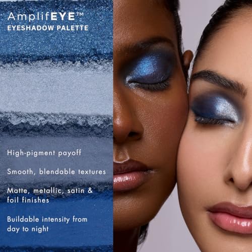 Image of HYUE AmplifEYE Eyeshadow Palette - 6 Shades | Starry Night | Highly Pigmented Shades | Matte, Metallic, Satin & Foil | Long Lasting | Smooth Blendable Texture | All Skin Types