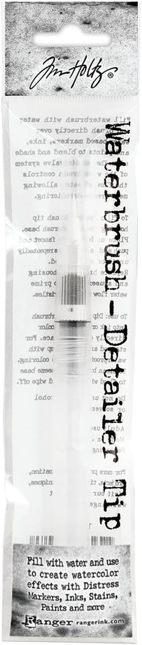 Ranger Ink Tim Holtz Distress Watercolor Pencils - Set 1 - Pack of 12 - and Detailer Water Brush