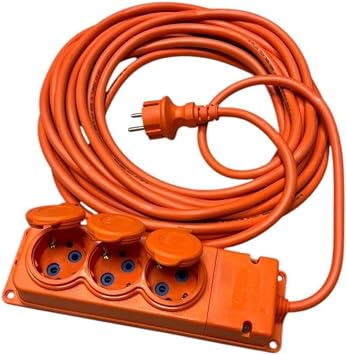 10 Meters 3  Extension Cable   3x2.5mm  Cable Section, IP44 Protection, Mobile Socket, Outdoor Compatible, Strong and Durable Structure Bylion