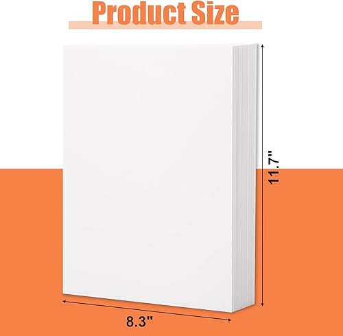 Miniatura 2 de Shindel 72 hojas de papel de cartulina para manualidades, cartulina pesada A4, papel de construcción blanco para hacer tarjetas, niños,