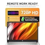 HP 14in Laptop for Student&Business - Office Lifetime & Windows 11Pro, HD Display, Bright View, Ultra Light, Webcam, WiFi, 16GB RAM, 128GB eMMC & 256GB Extend Micro SD, DVD Drive, Silver - Image 4