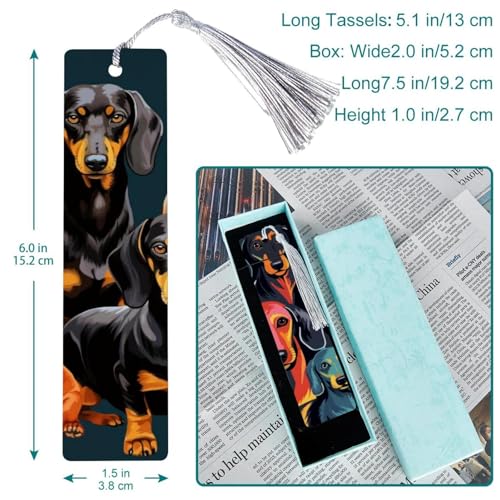 Marque-page teckel anti page cornée | Solution de lecture ludique lot de 6 - 2