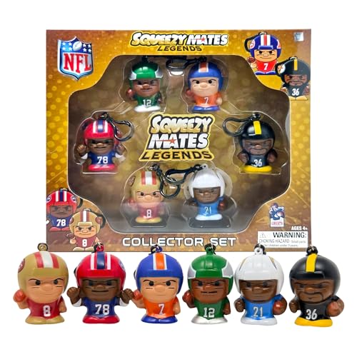 Party Animal SqueezyMates NFL Football Gift Set 6 Slow Rise Squishy Toys