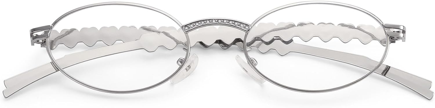 Dollger Y2k Sunglasses for Women Oval 90s Trendy Retro Small Accessories Metal Frame Sun Glasses Gold Shades UV400 Protection - Image 7