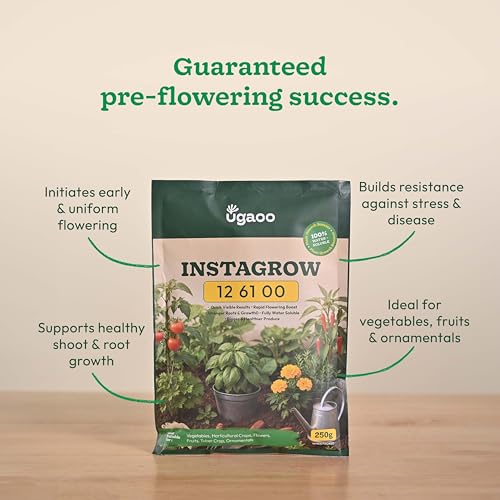 Image of Ugaoo InstaGrow NPK 12:61:00 Fertilizer (250g) | High Phosphorus Water-Soluble Fertilizer for Fast Root & Flower Growth | Ideal for Fruits & Vegetables