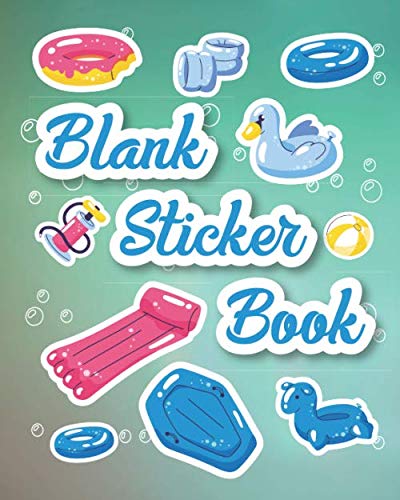 Blank Sticker Book: Blank Sticker Book Collecting Album for Kids 4-8