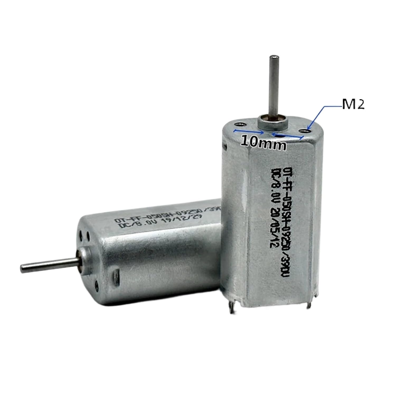 Mini DC Motor, 3V-9V, 9000RPM Max Speed, 15.4x11.8mm, Metal Brush Type, for DIY Projects