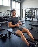 Chicingyou 3 Pack Men's Gym Shorts 3" Athletic Running Workout Shorts Lightweight Breathable Training Activewear with Pockets (Black, Navy Blue,Dark Gary,M)