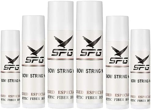 FENJANER Archery 6Pcs Bow String Wax Waterproof String Protective Wax Rail Lube Bowstring Wax Crossbow Recurve Compound Bow Wax for Outdoor Reducing Friction and Preventing Fraying FENJANER Archery 6Pcs Bow String Wax Waterproof String Protective Wax Rail Lube Bowstring Wax Crossbow Recurve Compound Bow Wax for Outdoor Reducing Friction and Preventing Fraying