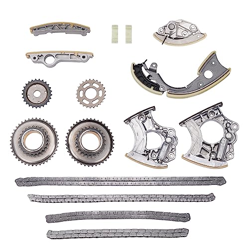 Koomaha Timing Chain Kit Replacement for 2010-2017 Audi A4 Q5 VW Touareg Porsche Panamera 3.0 TDI Engine 06E109465AT 06E109507D