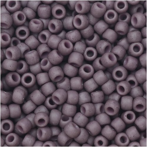 TohoSeed Beads, Round 8/0 Semi Glazed, 8 Gram Tube, Lavender