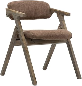 Amazon｜ヴィンテージ無垢材折りたたみダイニングチェアキッチンアーム