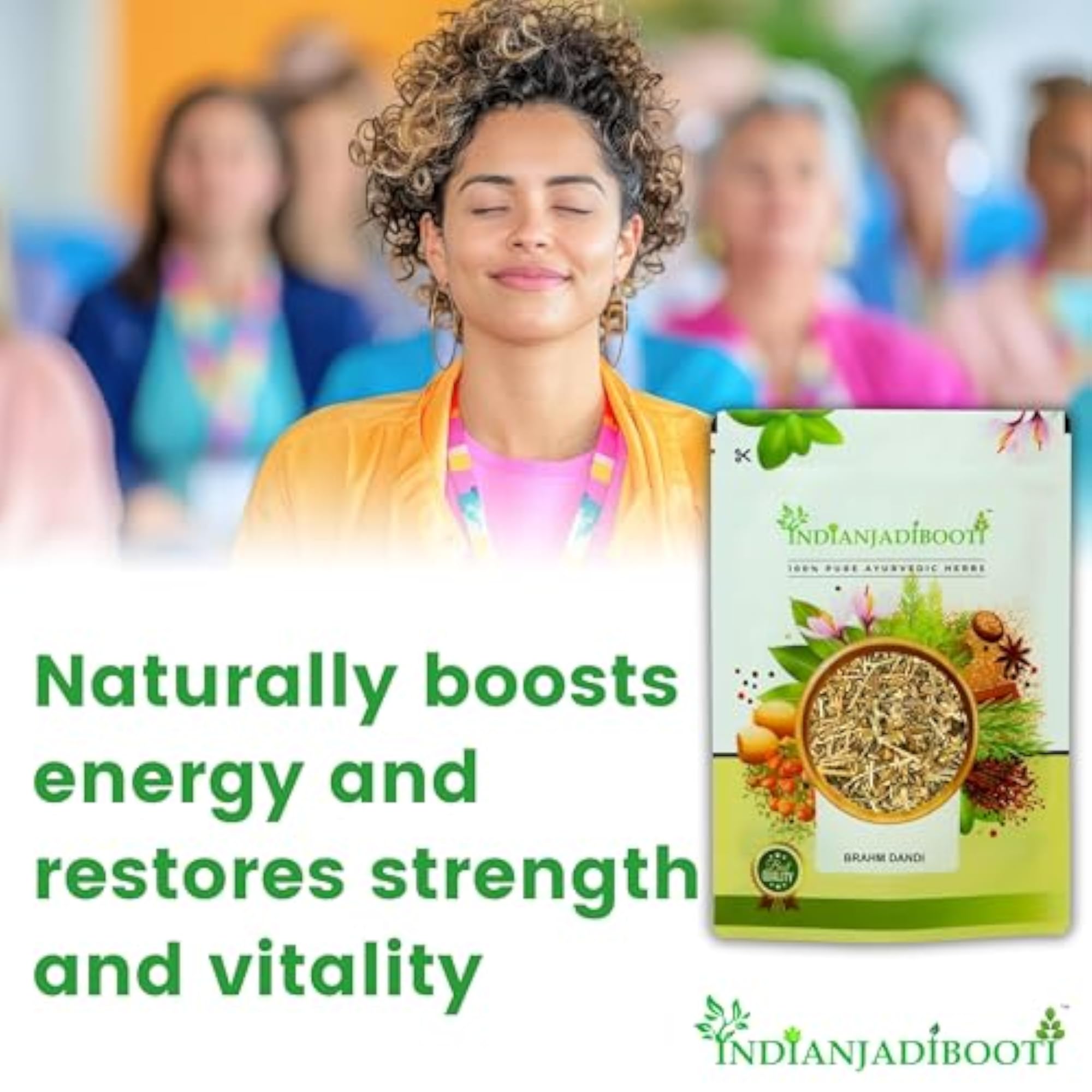IndianJadiBooti Brahmadandi Herbal Powder, 900 Grams Pack