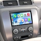 4G+64G Car Radio for 2007-2012 Chevrolet Chevy Silverado Impala, GMC Sierra Acadia Enclave Yukon, Buick 8' IPS Touch Screen Car Stereo with GPS Wireless CarPlay/Android Auto, Backup Camera/DSP/SWC.