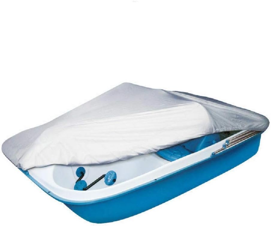 Seamander Pedal Boat Cover,3 to 5 Person Pond Paddle Petal Storage with tie Down Strap 112.5"(L) 48"(W) (Sliver)