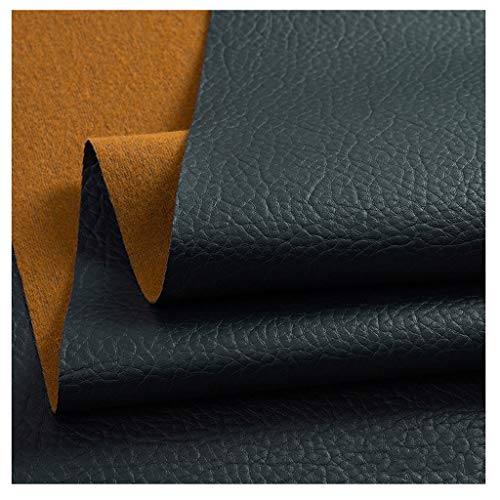 Polipiel para Tapizar Telas Artificial Cuero Suave Tela De Vinilo Resistente Al Desgaste Impermeable Automotive(Navy,1.4X6m)