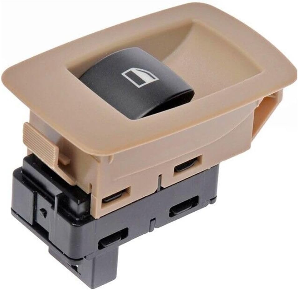 Power Window Switch Front Passenger Right Side 1 Button Beige 3 Pin Terminals Terms Of Use 95DPWSFPRSF333901566, simple installation