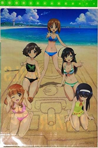 ガールズ＆パンツァー クリアファイル あんこうチーム 水着 ② 台湾