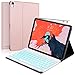 Price comparison product image iPad Pro 11 Keyboard Case 2018[Support Apple Pencil Charging],Boriyuan Slim Folio Smart Cover,with 7 Colors Backlit Keyboard,for iPad Pro 11 Inch 2018,Rose Gold