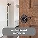 Baldwin Madrina, Entry Door Handle Reversible Lever with Keyed Lock Featuring SmartKey Re-key Technology, in Venetian Bronze
