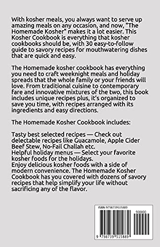 The Homemade Kosher Meals: Beginners' Guide To Kosher Recipes You Can Make At Home For The Family &