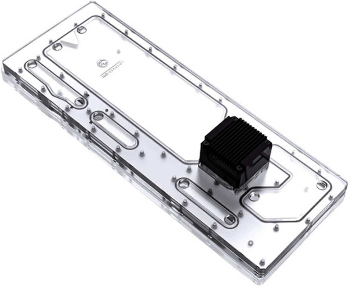 Bykski Distro Plate for TT View 51 TG ARGB - PMMA w/ 5v Addressable RGB (RBW) (RGV-TT-V51-P) - No Pump
