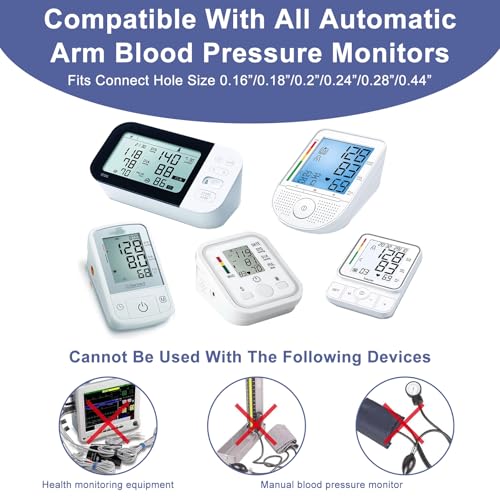 Medium Blood Pressure Cuff, 22-42CM Blood Pressure Monitors Cuff Adjustable Compatible with Other BP Monitors for Adult Senior with Medium Arms Women, 6 Connectors (8.7”-16.5”)