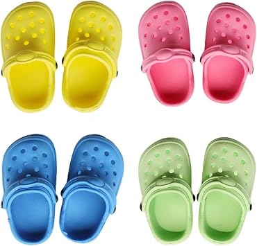 Baby Doll Accessories for 12-18 Inch Doll, 4 Pair of Colorful Doll Shoes Accessories Set Doll Dress up Toys Baby Dolls for 30-45 cm New Doll Girls Boy Birthday Gift