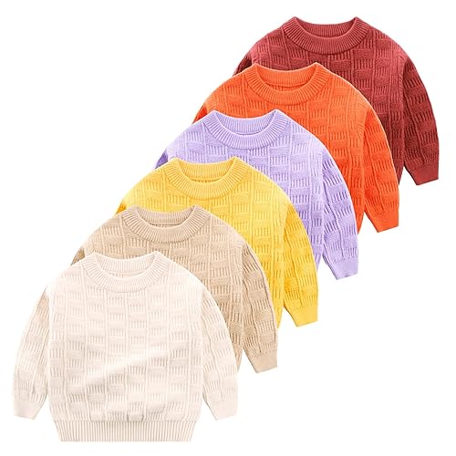 Toddler Boys Girls Winter Long Sleeve Solid Color Knit Sweater Warm Sweater for Children Clothes Hoodie Boys4