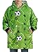 Soccer Gifts for Boys, Girls, Men, Wearable Blanket Hoodie, Oversized Hooded Blanket, Plush, Cozy, Warm