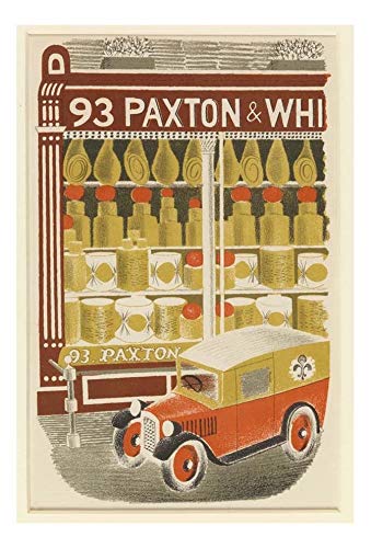 Period Prints Paxton & Whitfield Cheese Shop 1938 by Eric Ravilious, vintage art, framed A3 reproduction poster print in 17x13 inch frame
