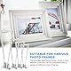 JNWYH 16 Stk Tellerhalter, Silber Metall Plate Holder Mit 32 Schrauben und 1 Schraubendreher für Foto Kunst Teller Bücher Bild und Tabletop Art Bilderrahmen